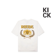 RHUDE TEE 'CRESTA CIGAR LOGO CREAM'