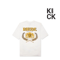 RHUDE TEE 'CRESTA CIGAR LOGO CREAM'