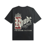 RHUDE TEE 'FUMAR 91 BLACK WHITE RED'