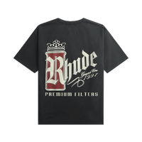 RHUDE TEE 'FUMAR 91 BLACK WHITE RED'