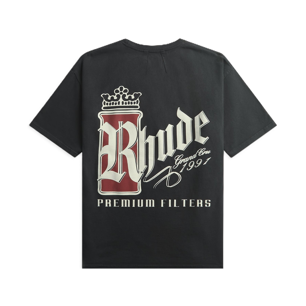 RHUDE TEE 'FUMAR 91 BLACK WHITE RED'
