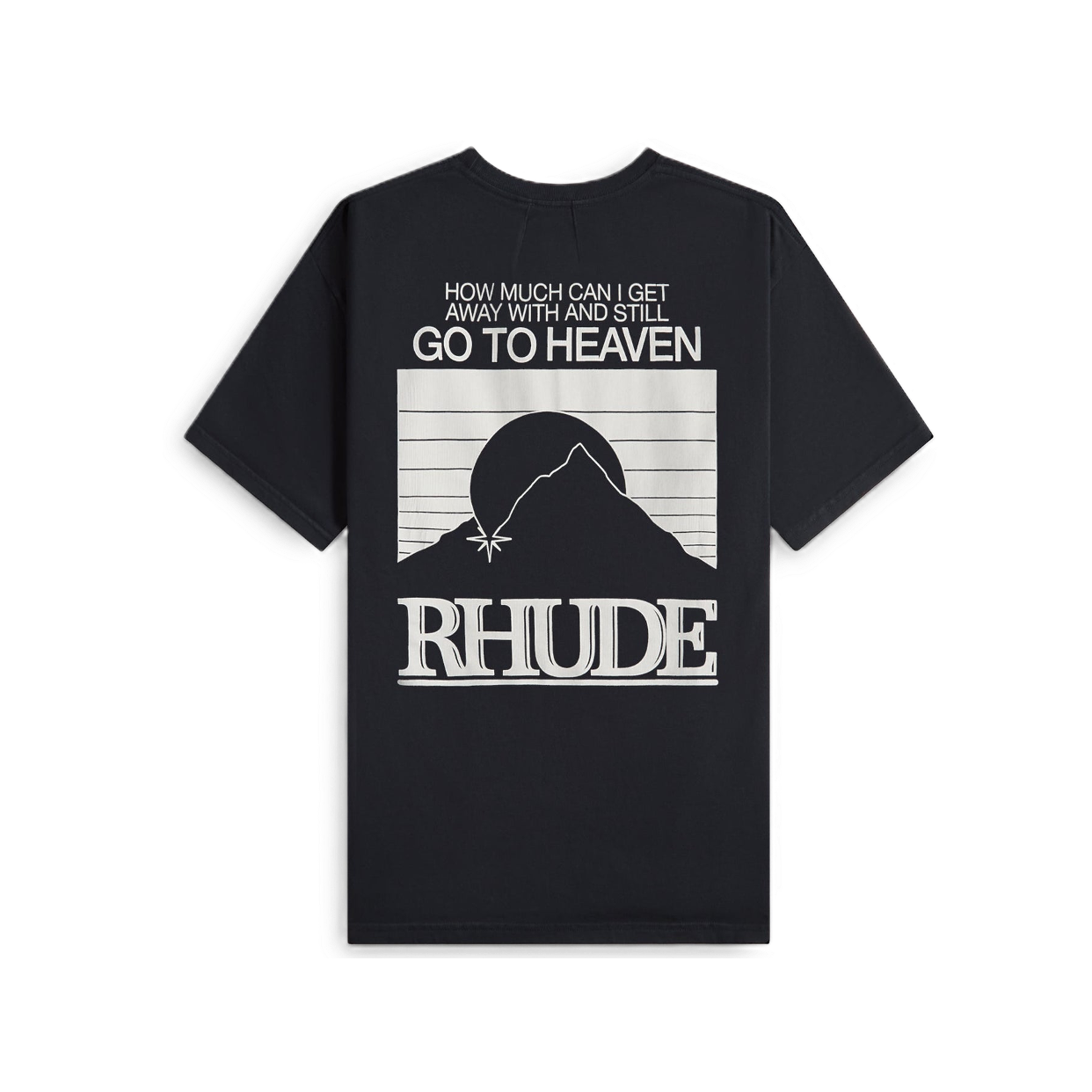 RHUDE TEE 'MOONLIGHT PACK VINTAGE BLACK WHITE'