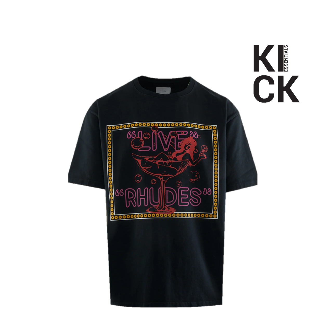 RHUDE TEE 'LIVE RHUDES BLACK'
