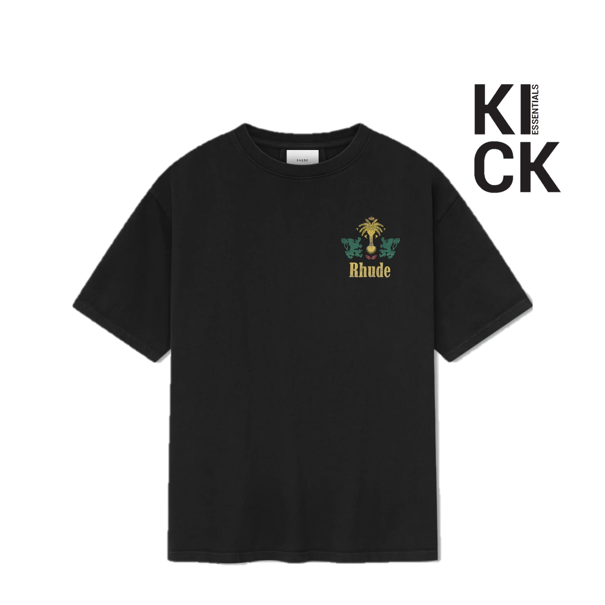 RHUDE TEE 'TOBACCO BLACK'