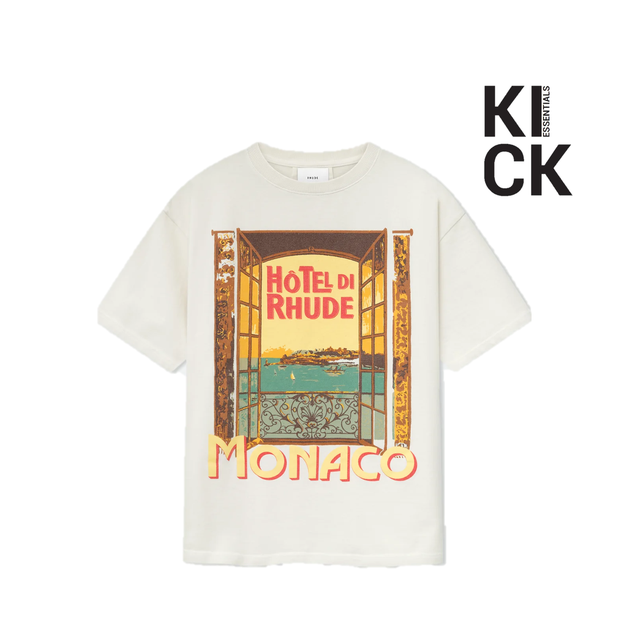 RHUDE TEE 'HOTEL DI MONACO WHITE'