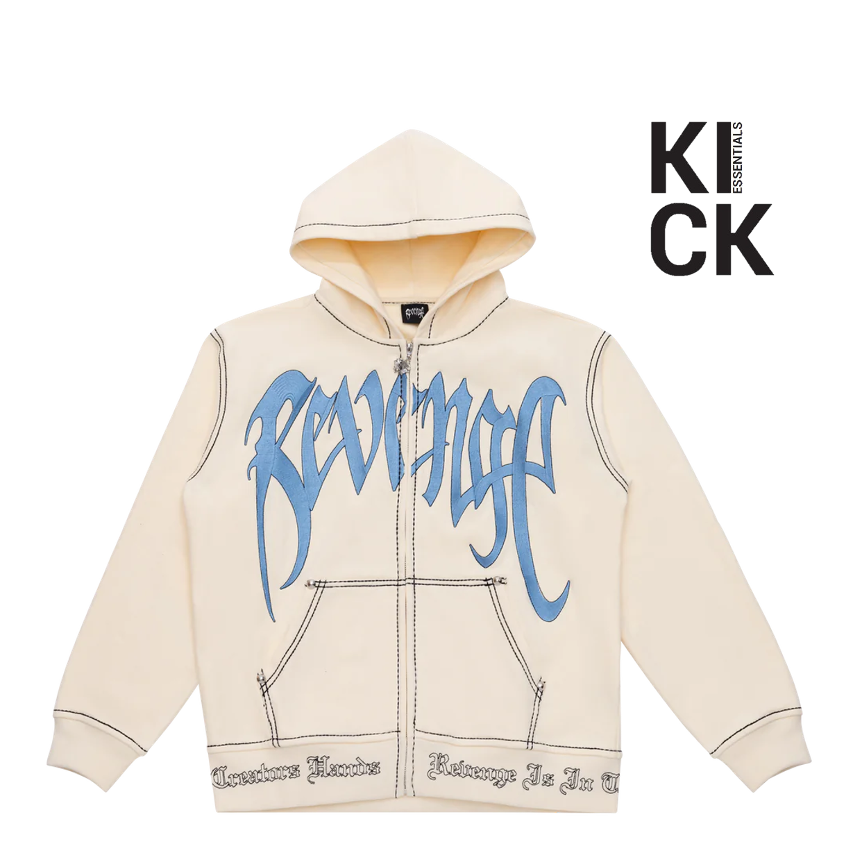 REVENGE HOODIE 'CONTRAST CREAM BLUE'