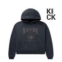 RHUDE HOODIE 'CROPPED DESERT VALLEY BLACK'