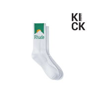 RHUDE SOCK 'MOONLIGHT WHITE GREEN'