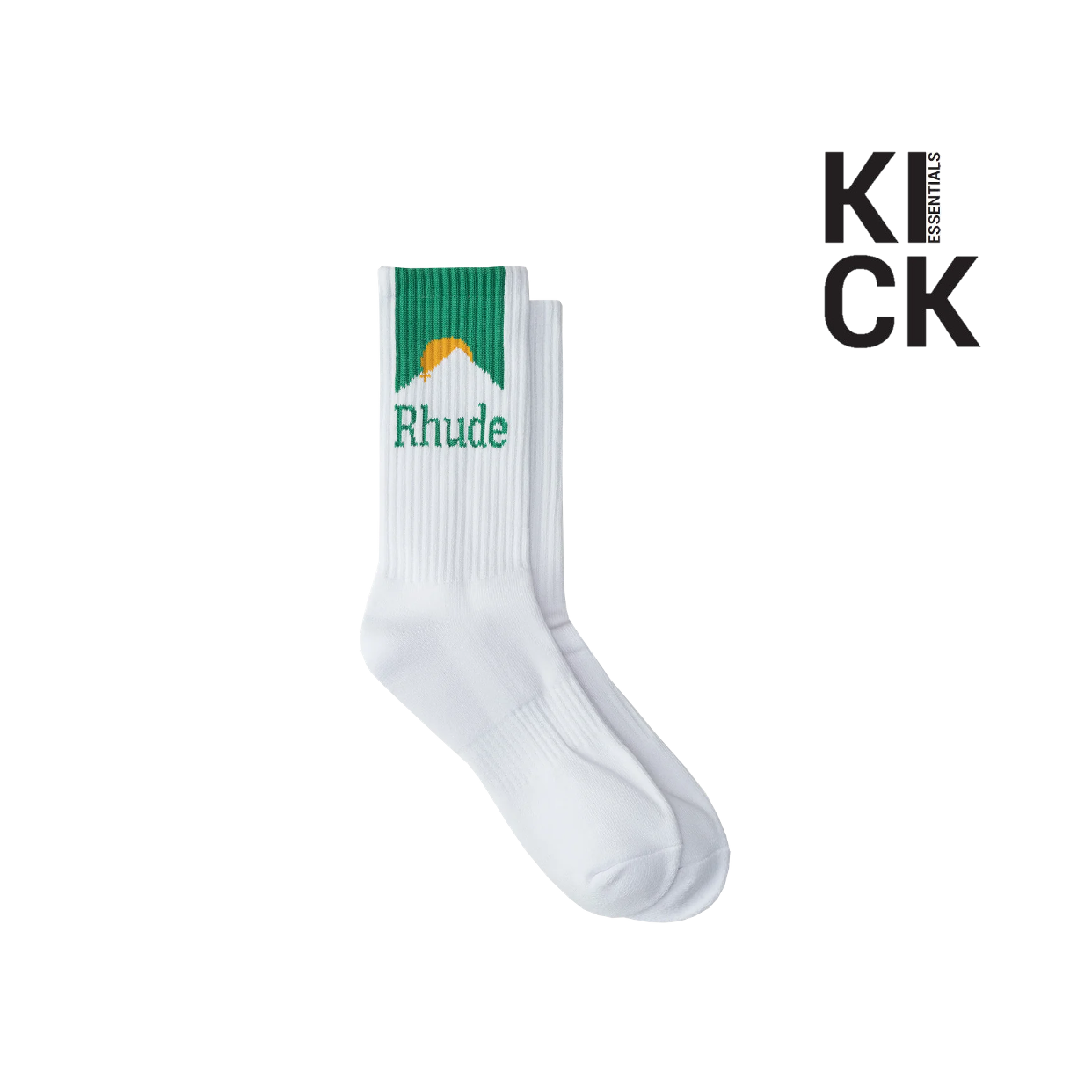 RHUDE SOCK 'MOONLIGHT WHITE GREEN'