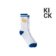 RHUDE SOCK 'SCRIBBLE WHITE BLUE'