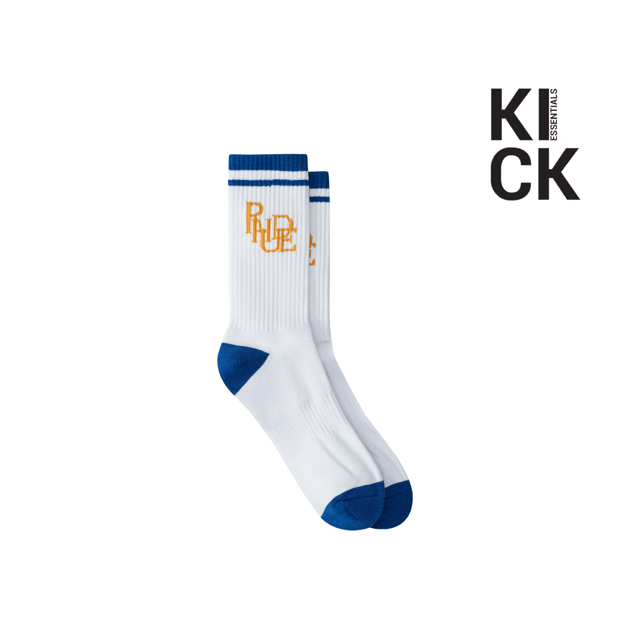 RHUDE SOCK 'SCRIBBLE WHITE BLUE'