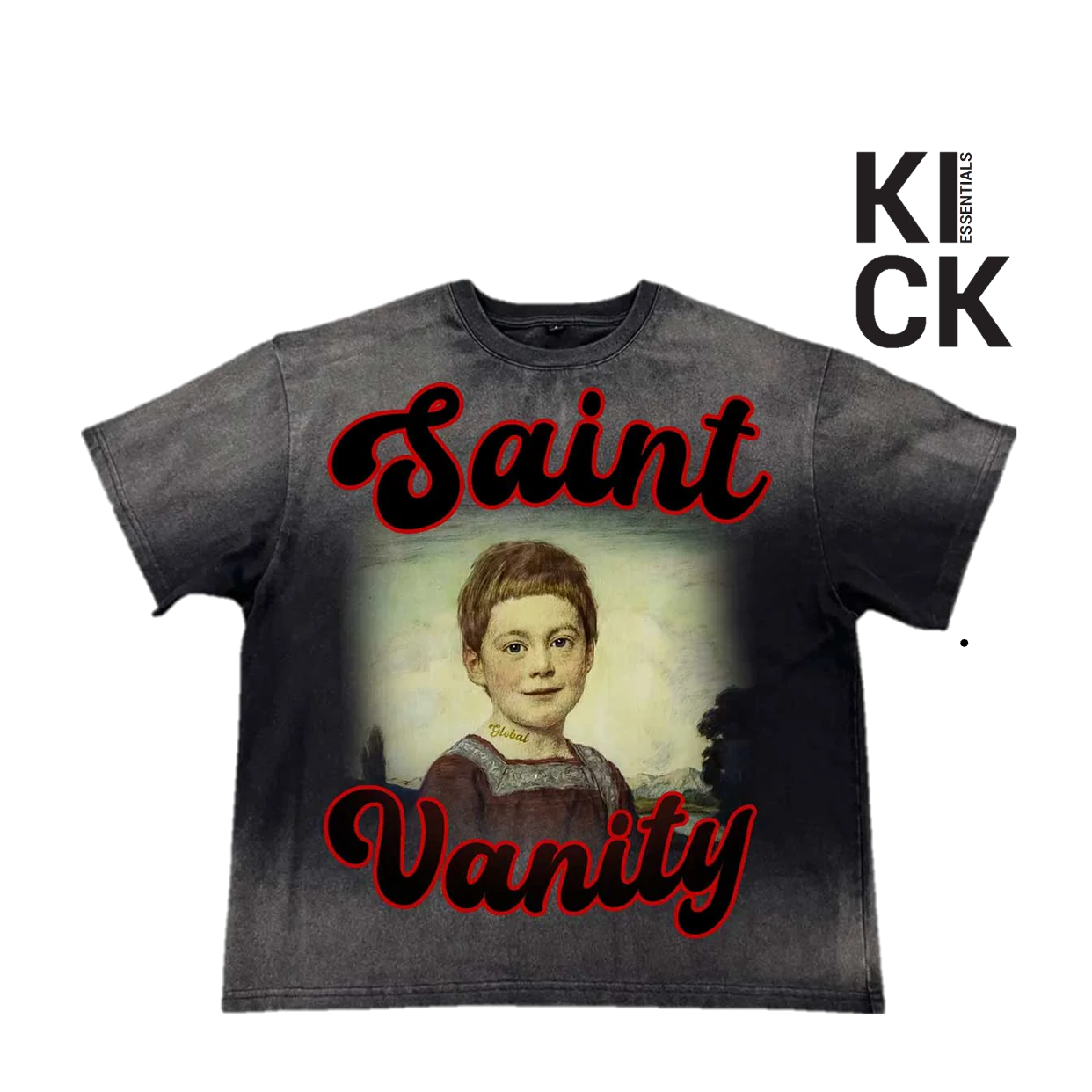 SAINT VANITY TEE 'GLOBAL BLACK'