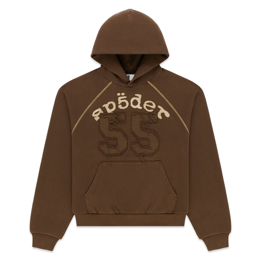 SP5DER HOODIE '55 UNIVERSITY BROWN'