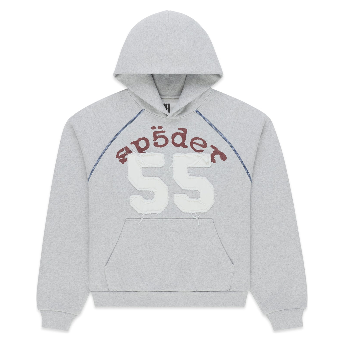SP5DER HOODIE '55 UNIVERSITY HEATHER GREY'
