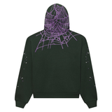 SP5DER HOODIE 'HEAVY WEB DARK GREEN'