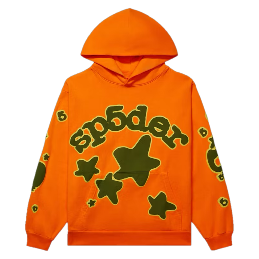 SP5DER HOODIE 'ORANGE BELUGA'