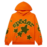 SP5DER HOODIE 'ORANGE BELUGA'