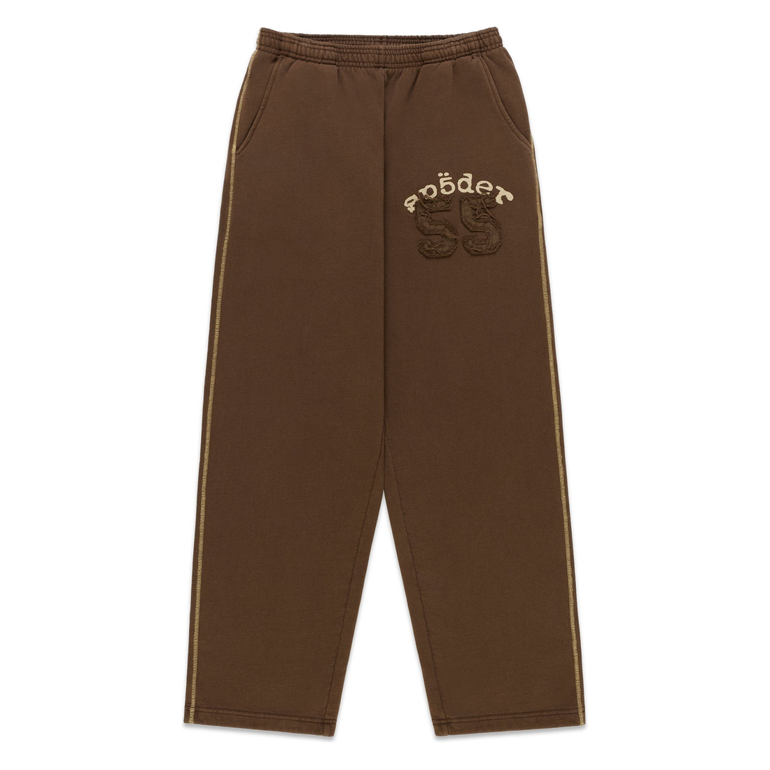 SP5DER SWEATPANT '55 UNIVERSITY WIDE LEG BROWN'