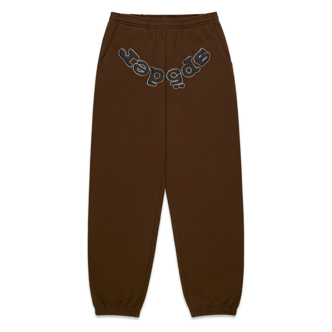 SP5DER SWEATPANT 'RHINESTONE OG LOGO BROWN'
