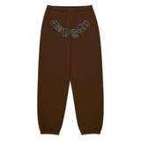 SP5DER SWEATPANT 'RHINESTONE OG LOGO BROWN'