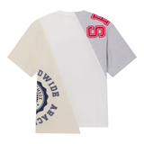 SP5DER TEE 'ASYMMETRICAL 5 HEATHER GREY'