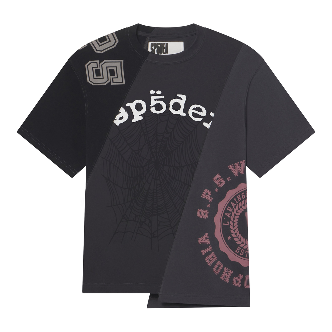 SP5DER TEE 'ASYMMETRICAL 5 ONYX'