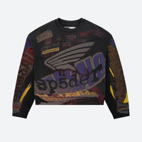 SPIDER CREWNECK 'TROMPE LOEIL BLACK'