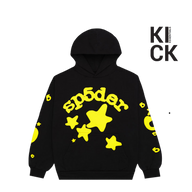 SPIDER HOODIE 'BLACK YELLOW ONYX HOOD'