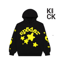 SPIDER HOODIE 'BLACK YELLOW ONYX HOOD'