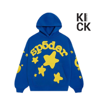 SPIDER HOODIE 'BELUGA BLUE YELLOW'