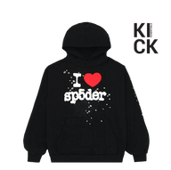 SPIDER HOODIE 'I HEART'