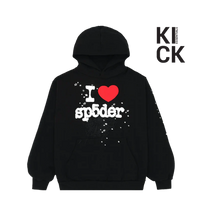 SPIDER HOODIE 'I HEART'