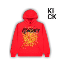 SPIDER HOODIE 'RED PUNK V2'