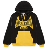 SPIDER HOODIE 'TF ZIP BLACK YELLOW'