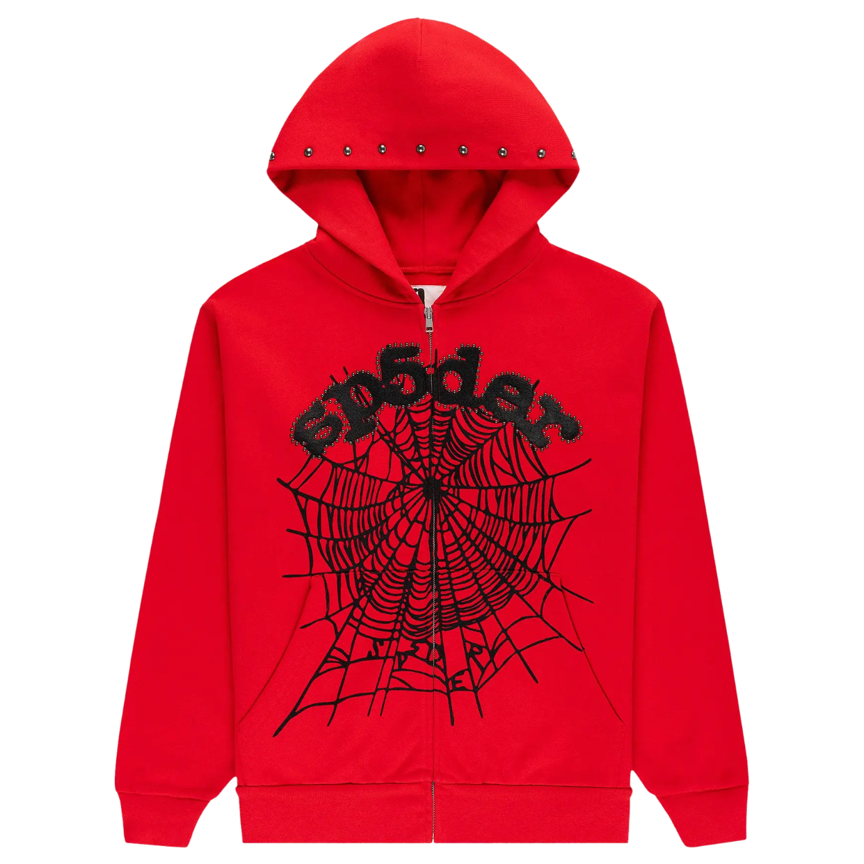SPIDER HOODIE 'ZIP WEB RED'