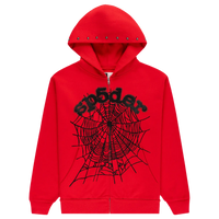 SPIDER HOODIE 'ZIP WEB RED'