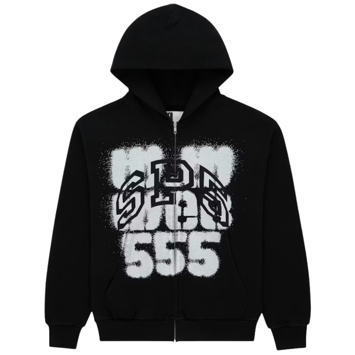 SPIDER HOODIE 'ZIP SP555 BLACK'
