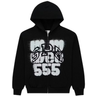 SPIDER HOODIE 'ZIP SP555 BLACK'