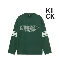 STUSSY LONGSLEEVE 'FOOTBALL GREEN'