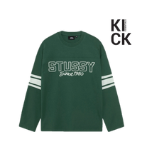 STUSSY LONGSLEEVE 'FOOTBALL GREEN'