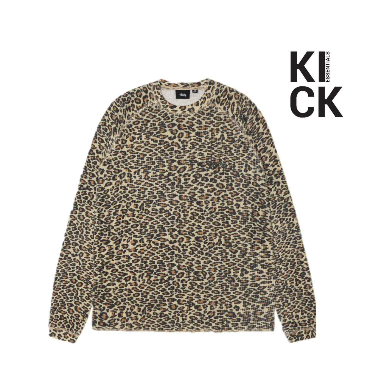 STUSSY LONGSLEEVE 'BASIC THERMAL LEOPARD'