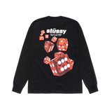STUSSY LONGSLEEVE 'ROLLERS BLACK'