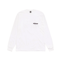STUSSY LONGSLEEVE 'ROLLERS WHITE'