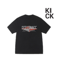 STUSSY TEE 'WORLDWIDE DIAMOND PIGMENT BLACK'