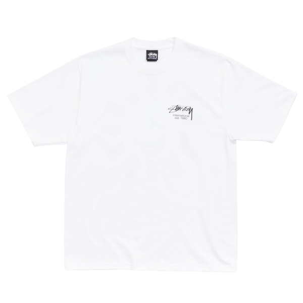 STUSSY TEE 'DICE CLOCK WHITE'