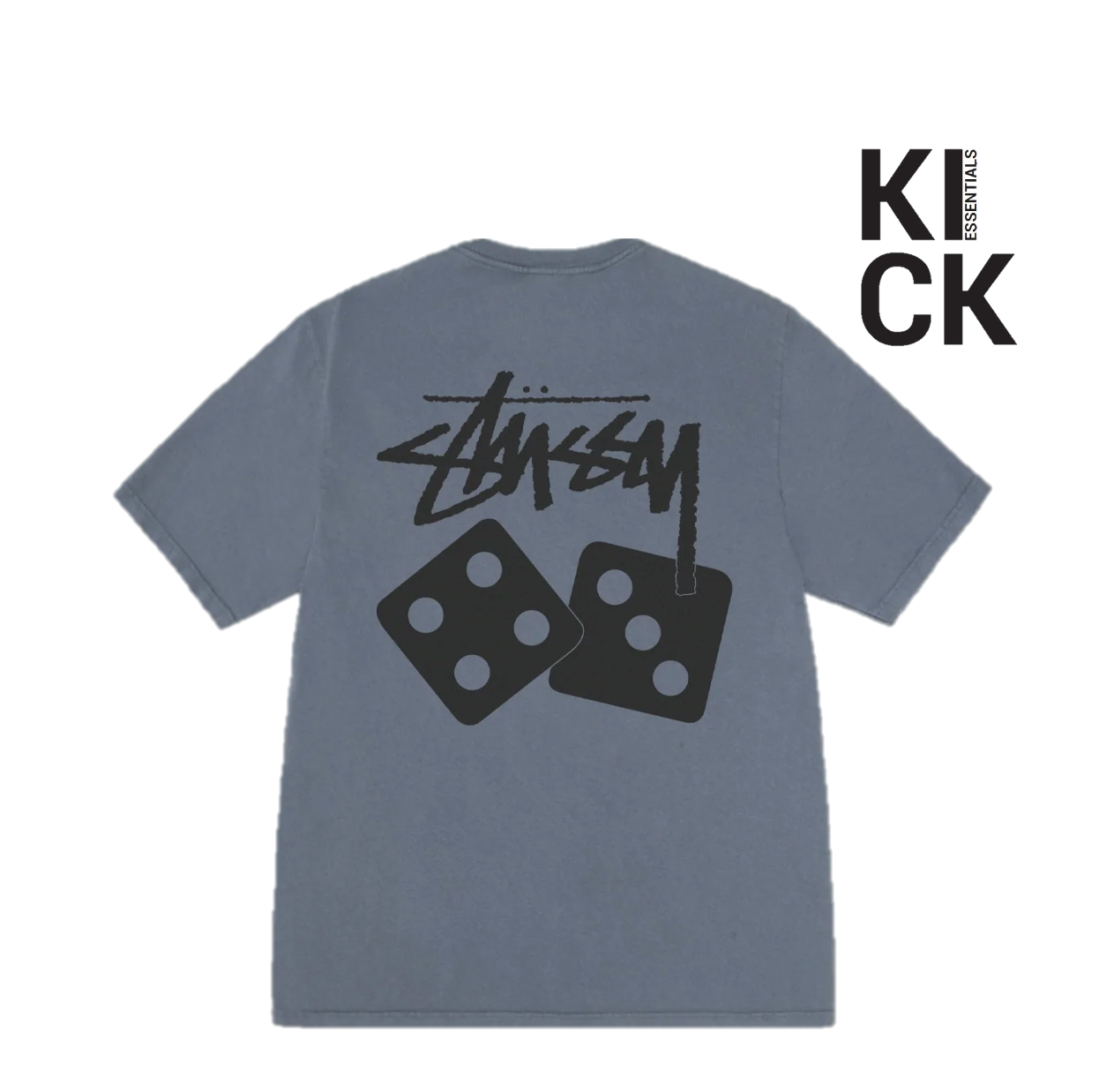STUSSY TEE 'DICE NAVY'