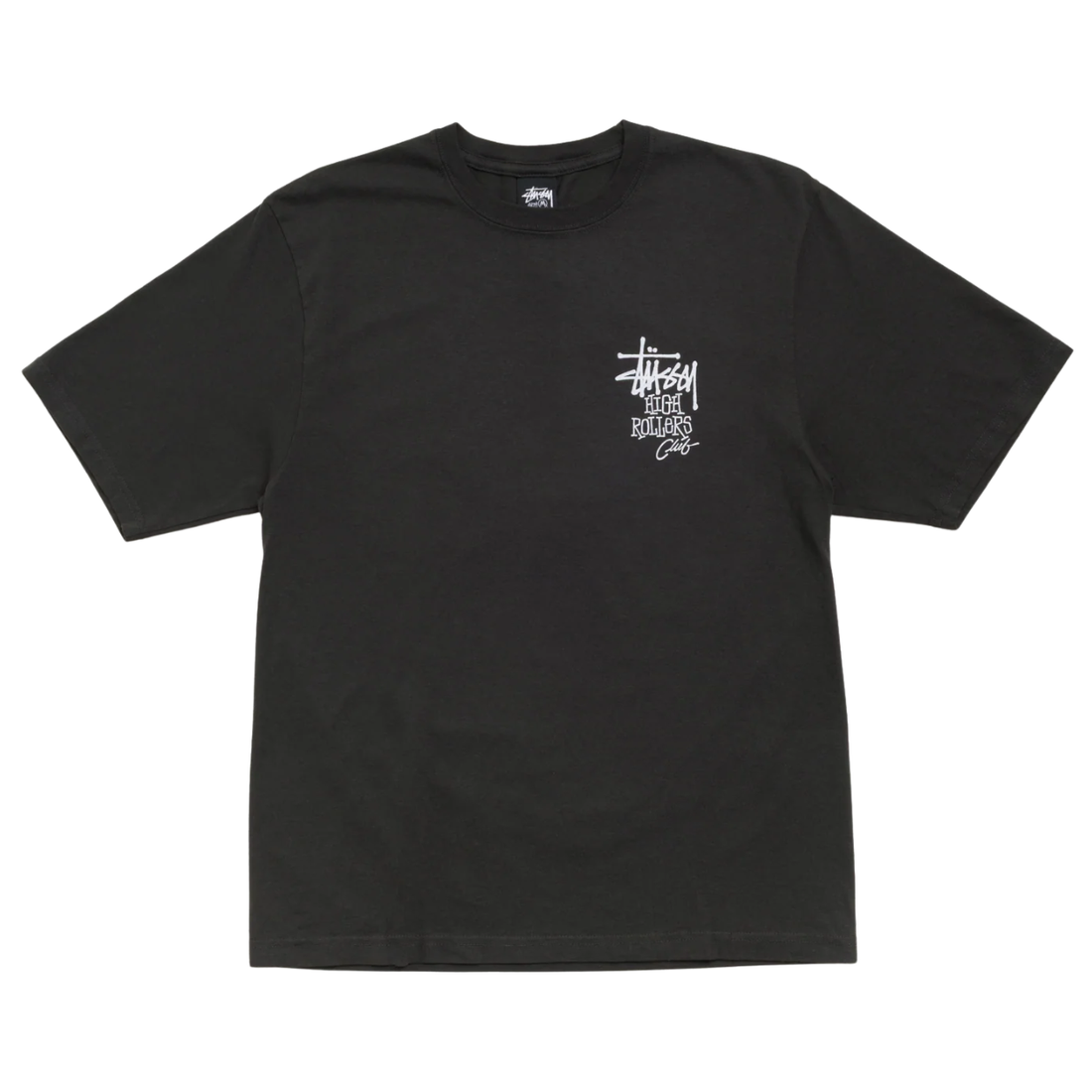 STUSSY TEE 'HIGH ROLLERS FADED BLACK'