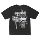 STUSSY TEE 'HIGH ROLLERS FADED BLACK'