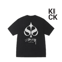 STUSSY TEE 'SPADE PIGMENT BLACK'