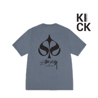 STUSSY TEE 'SPADE PIGMENT NAVY'